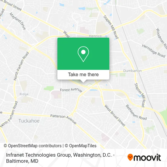 Infranet Technologies Group map