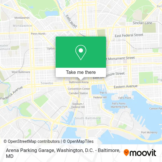 Arena Parking Garage map