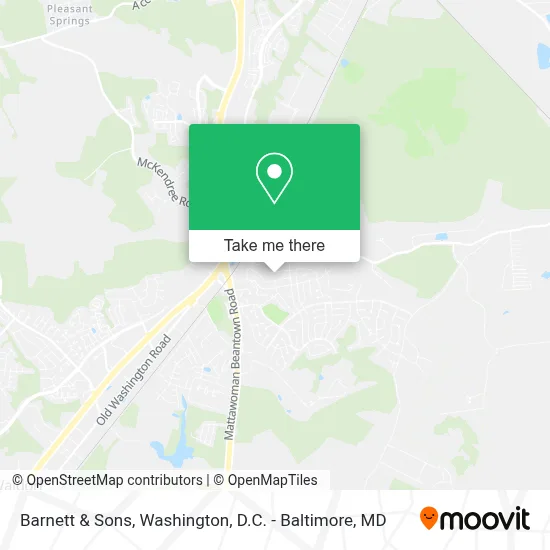Barnett & Sons map