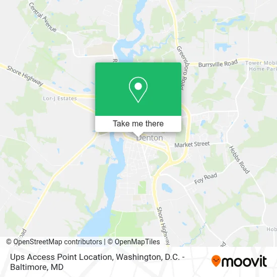 Ups Access Point Location map