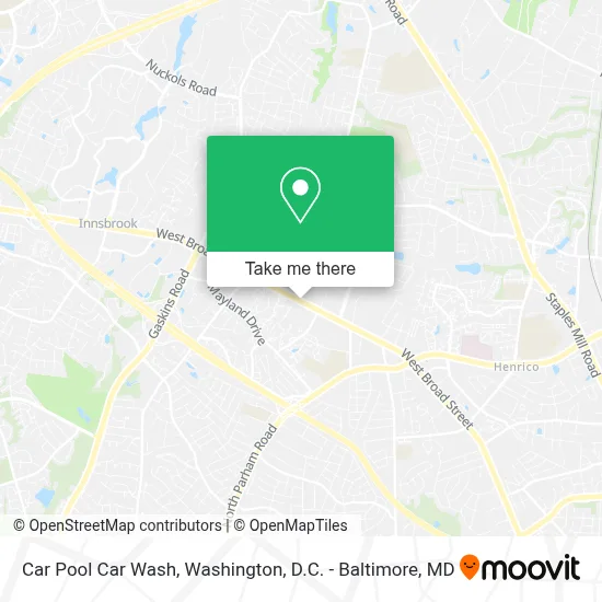 Car Pool Car Wash map