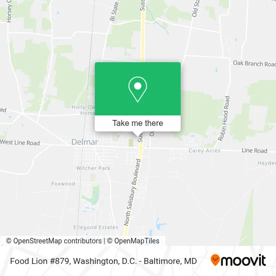 Food Lion #879 map