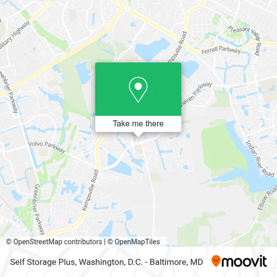 Self Storage Plus map