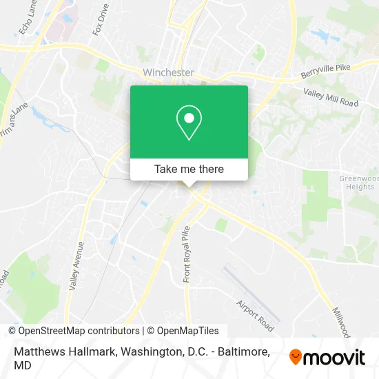 Matthews Hallmark map
