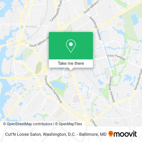 Cut'N Loose Salon map