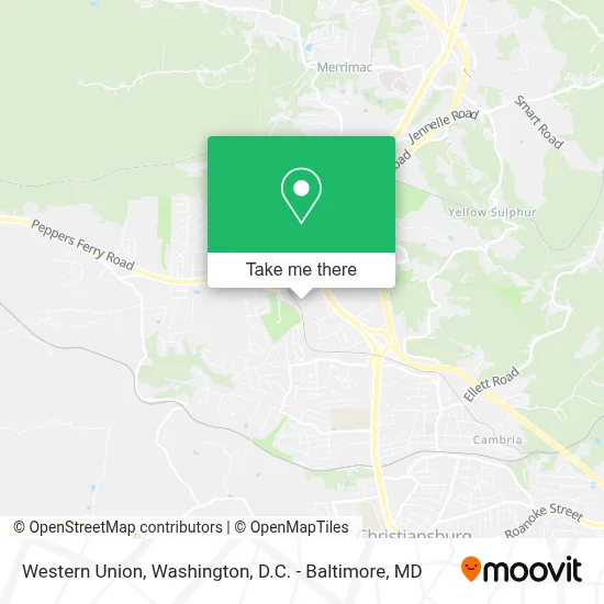Western Union map