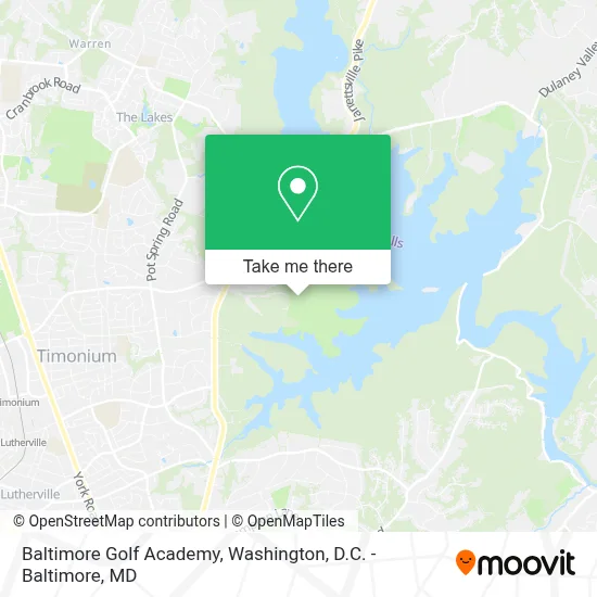 Baltimore Golf Academy map