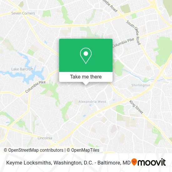 Keyme Locksmiths map
