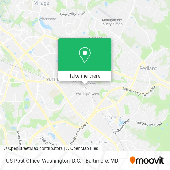 Us Post Office map