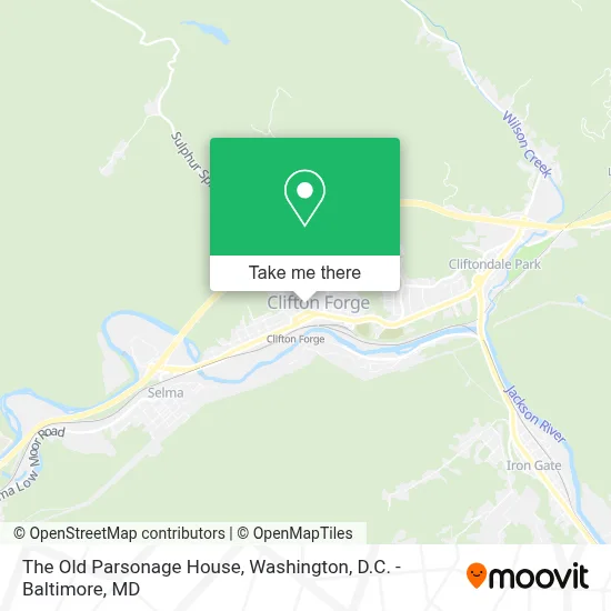 The Old Parsonage House map