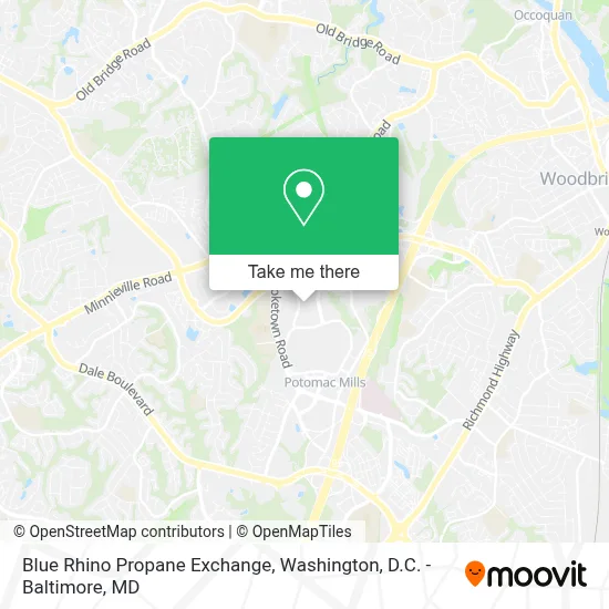 Blue Rhino Propane Exchange map