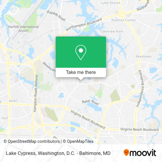 Lake Cypress map