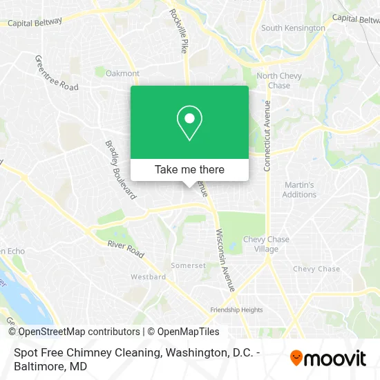 Spot Free Chimney Cleaning map