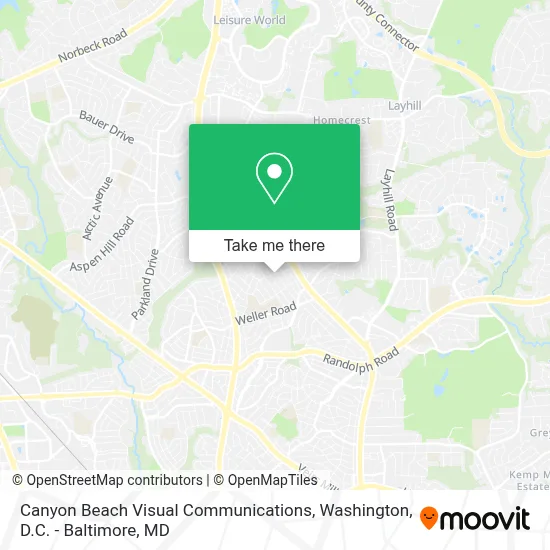 Canyon Beach Visual Communications map