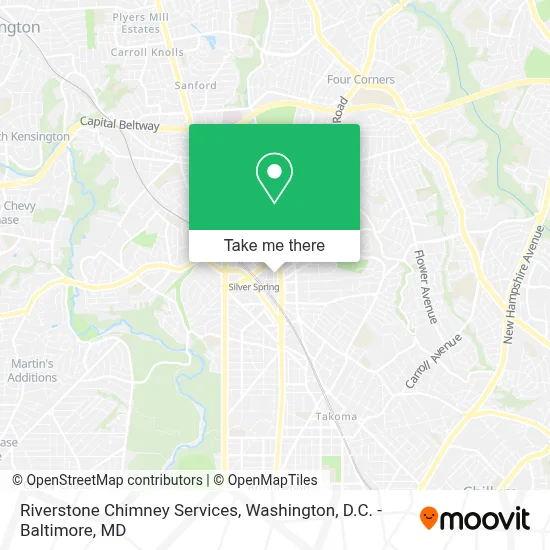 Riverstone Chimney Services map