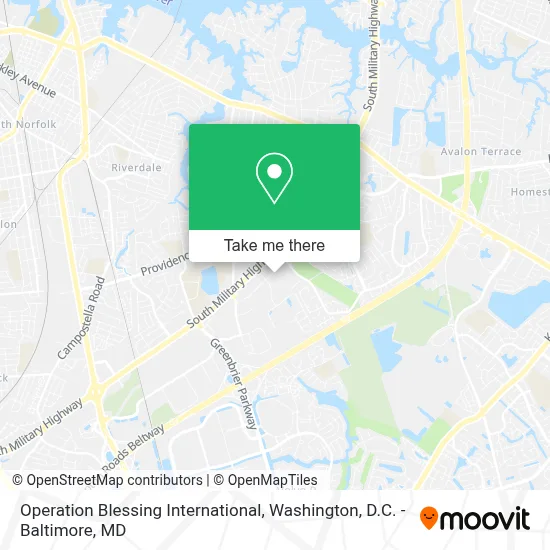 Operation Blessing International map