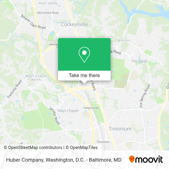 Huber Company map