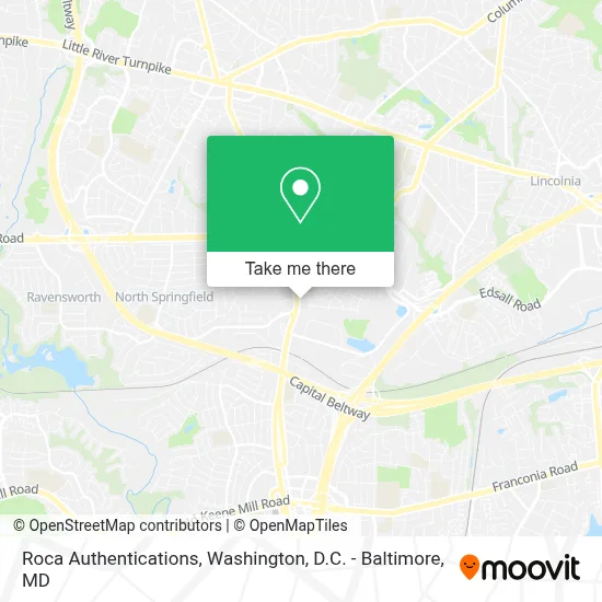 Roca Authentications map