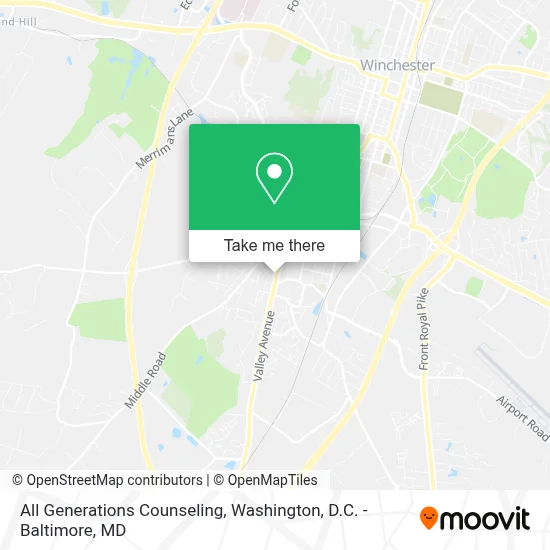 All Generations Counseling map