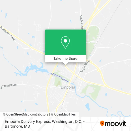 Emporia Delivery Express map