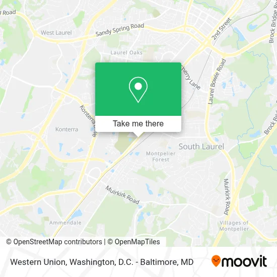 Western Union map