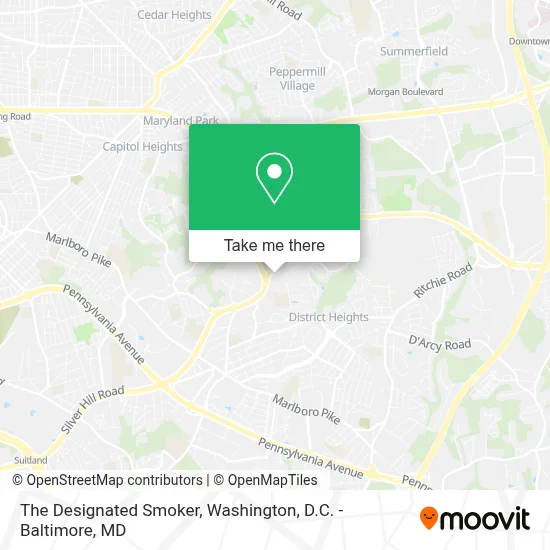 The Designated Smoker map