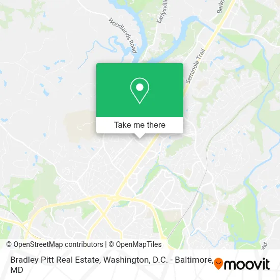 Bradley Pitt Real Estate map