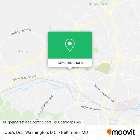 Joe's Deli map