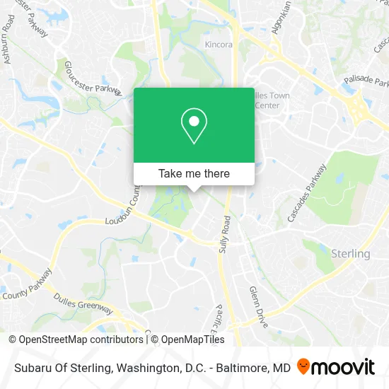 Subaru Of Sterling map