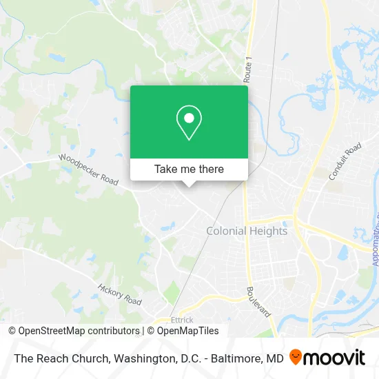 The Reach Church map