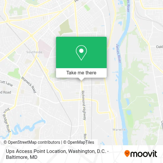 Ups Access Point Location map