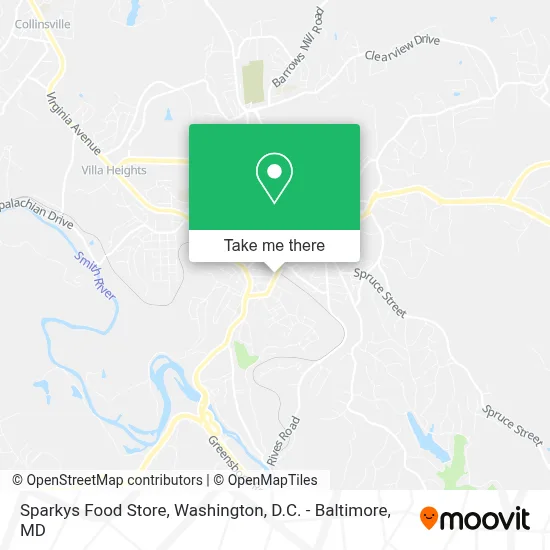 Sparkys Food Store map