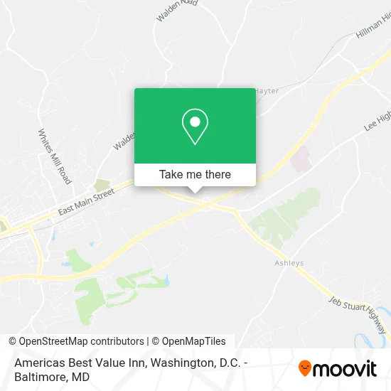 Americas Best Value Inn map