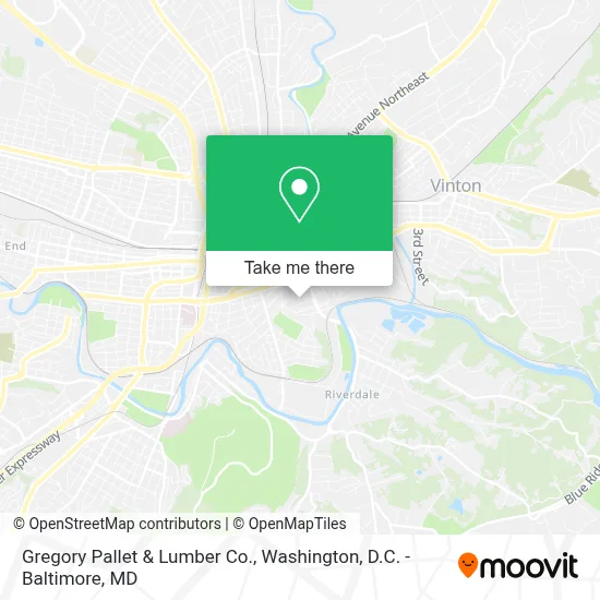 Gregory Pallet & Lumber Co. map