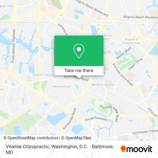 Vitalise Chiropractic map
