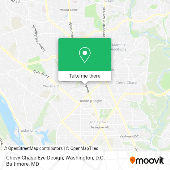 Chevy Chase Eye Design map