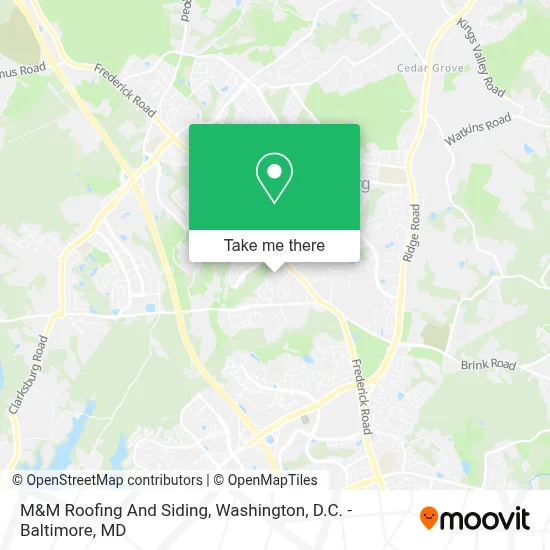 M&M Roofing And Siding map
