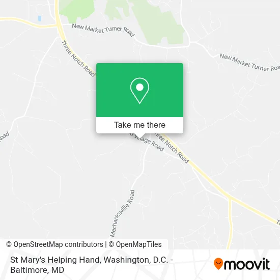 St Mary's Helping Hand map