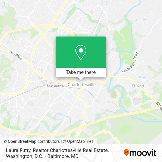 Laura Futty, Realtor  Charlottesville Real Estate map