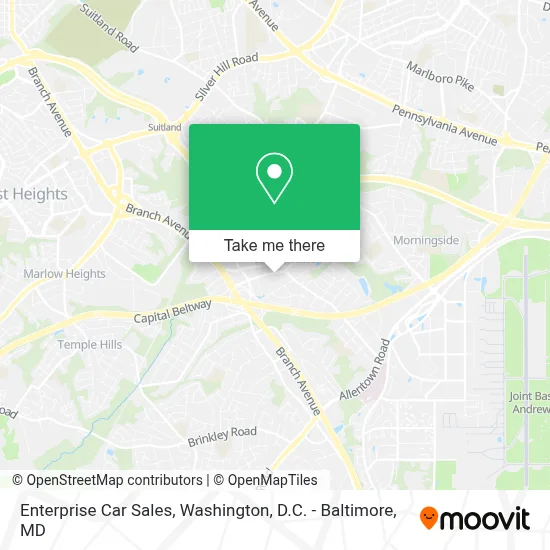 Enterprise Car Sales map
