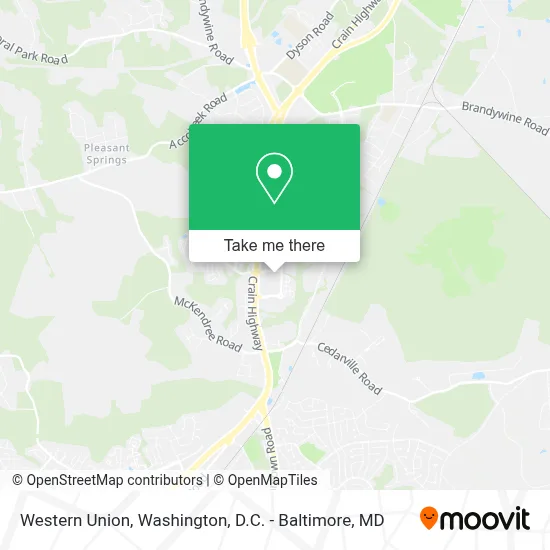 Western Union map