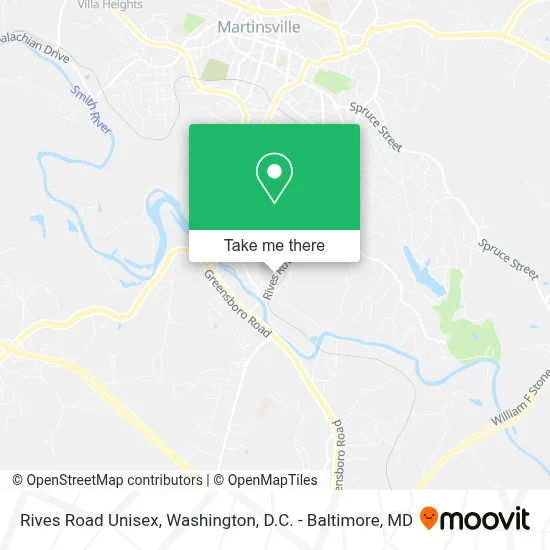 Rives Road Unisex map