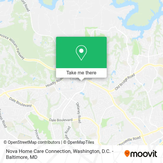Nova Home Care Connection map