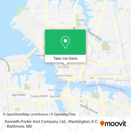 Kenneth Porter And Company, Ltd. map