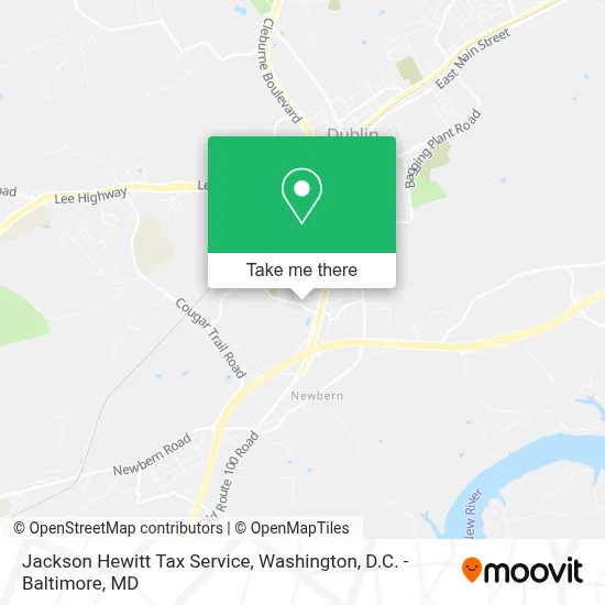 Jackson Hewitt Tax Service map