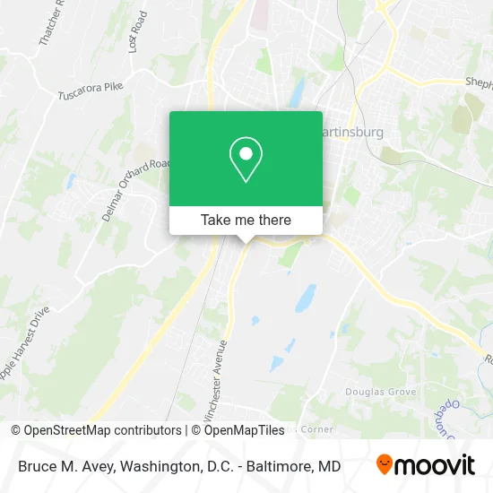 Bruce M. Avey map