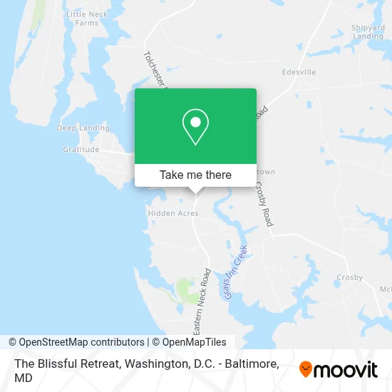 The Blissful Retreat map