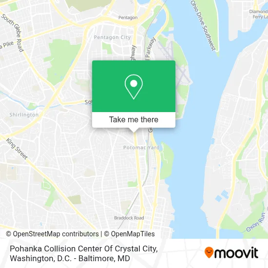 Pohanka Collision Center Of Crystal City map