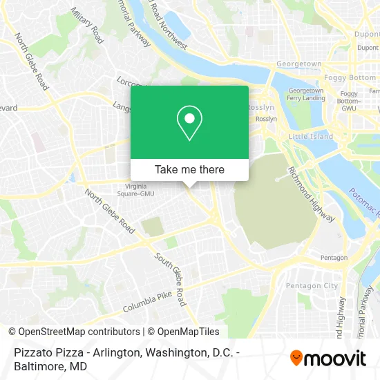 Pizzato Pizza - Arlington map