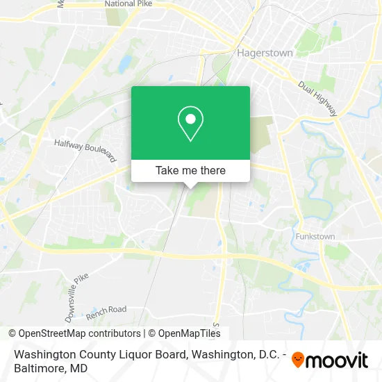 Washington County Liquor Board map